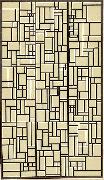 Theo van Doesburg Design for Stained-Glass Composition V. Germany oil painting artist